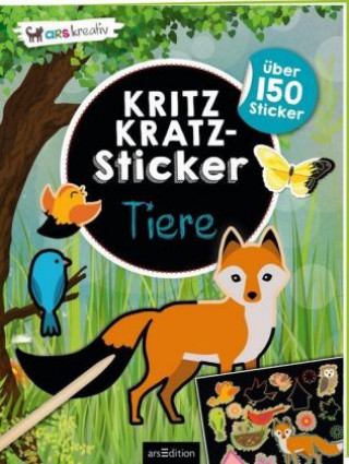 Buch Kritzkratz-Sticker Tiere Eva Schindler