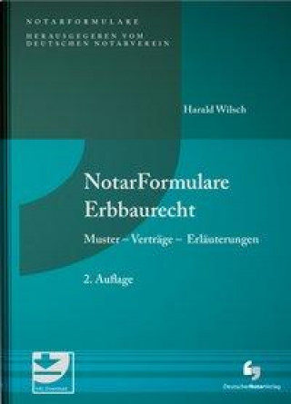 Kniha NotarFormulare Erbbaurecht Harald Wilsch