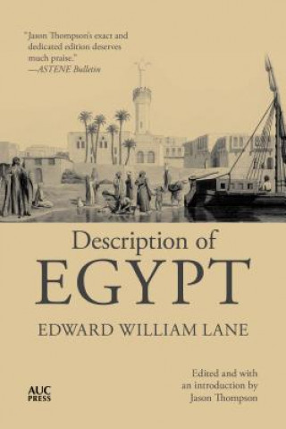 Kniha Description of Egypt Edward William Lane