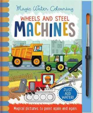 Книга Wheels and Steel - Machines, Mess Free Activity Book Jenny Copper