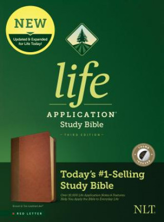 Livre NLT Life Application Study Bible, Third Edition (Red Letter, Leatherlike, Brown/Tan, Indexed) Tyndale