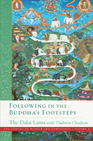 Carte Following in the Buddha's Footsteps Dalai Lama