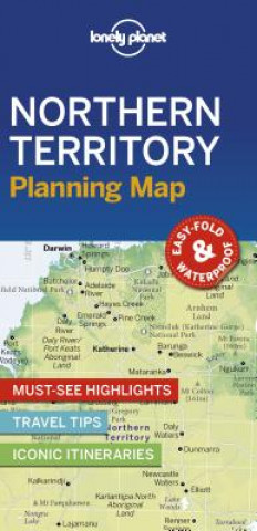 Tiskanica Lonely Planet Northern Territory Planning Map Lonely Planet