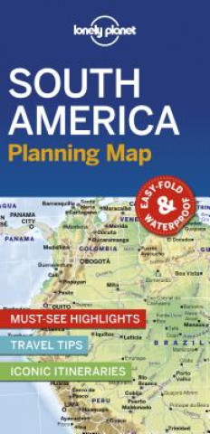 Tiskovina Lonely Planet South America Planning Map Lonely Planet