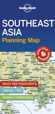 Tiskovina Lonely Planet Southeast Asia Planning Map Lonely Planet
