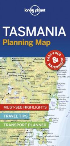 Prasa Lonely Planet Tasmania Planning Map Lonely Planet