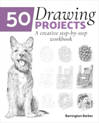 Book 50 Drawing Projects: A Creative Step-By-Step Workbook Barrington Barber
