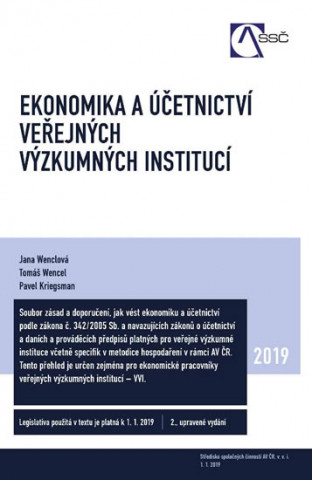 Carte Ekonomika a účetnictví veřejných výzkumných institucí Pavel Kriegsman