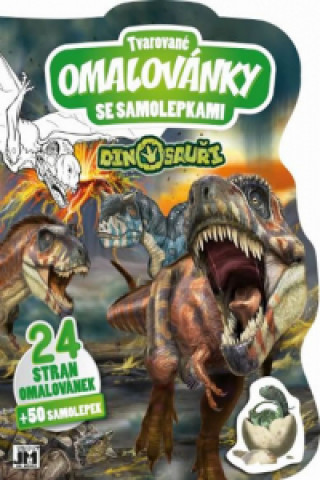 Könyv Tvarované omalovánky se samolepkami Dinosauři collegium