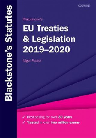 Книга Blackstone's EU Treaties & Legislation 2019-2020 NIGEL FOSTER