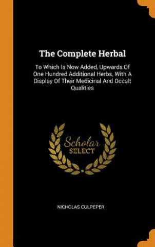 Carte Complete Herbal Nicholas Culpeper