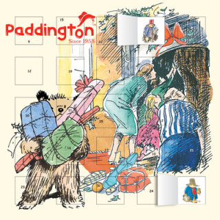 Kalendář/Diář Paddington: Peggy Fortnum advent calendar (with stickers) 