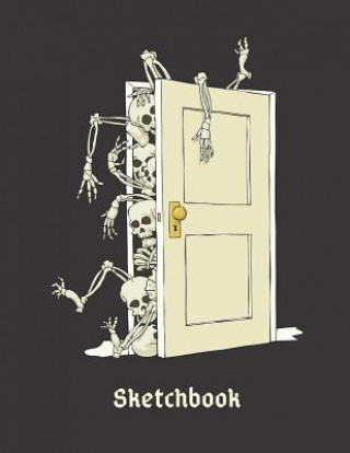 Buch Basics Sketchbook - Skeletons in My Closet Notebook: Art Drawing Notebook with Framed White Pages Nine Forty Publishing