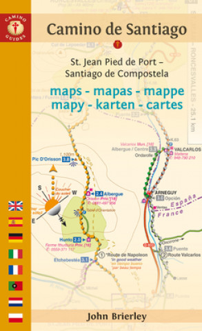 Kniha Camino de Santiago Maps John Brierley