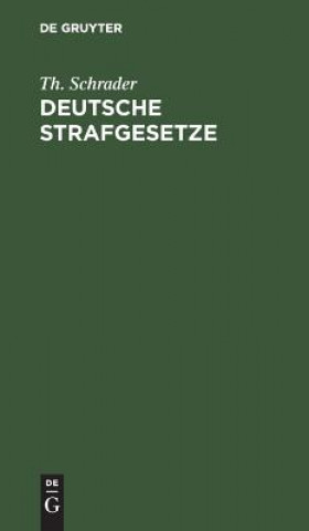 Książka Deutsche Strafgesetze Th Schrader