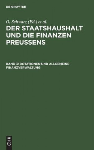 Книга Dotationen und Allgemeine Finanzverwaltung Otto Schwarz