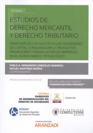Carte ESTUDIOS DE DERECHO MERCANTIL Y DERECHO TRIBUTARIO 