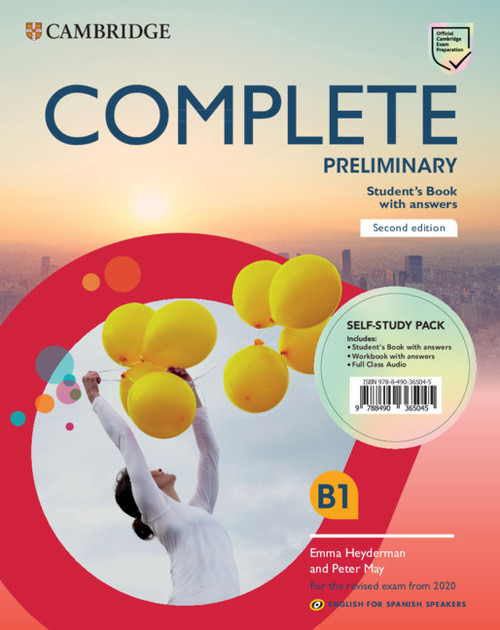 Carte Complete Preliminary Self-Study Pack (Student's Book with Answers and Workbook with Answers and Class Audio) English for Spanish Speakers Emma Heyderman