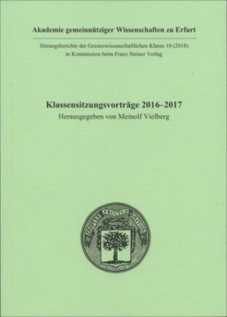 Kniha Klassensitzungsvorträge 2016-2017 Meinolf Vielberg