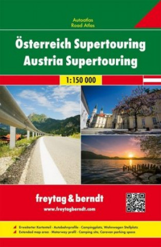 Kniha Österreich Supertouring, Autoatlas 1:150.000 