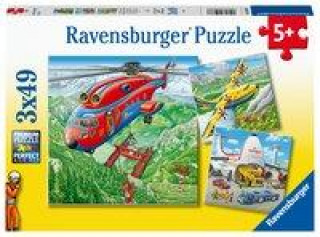 Játék AT: Flugzeuge Puzzle 3 x 49 Teile 