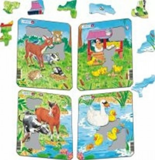 Hra/Hračka Puzzle MINI - Mláďátka roztomilá/10 dílků (4 druhy) 