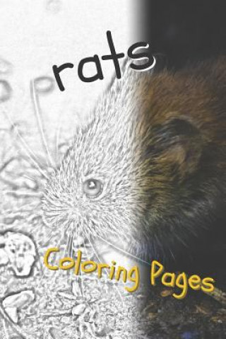 Книга Rat Coloring Pages: Beautiful Rats Drawings for Kids and for Adults Relaxation Coloring Pages