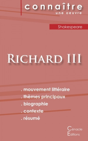Książka Fiche de lecture Richard III de Shakespeare (Analyse litteraire de reference et resume complet) Shakespeare