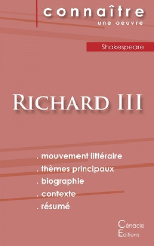 Kniha Fiche de lecture Richard III de Shakespeare (Analyse litteraire de reference et resume complet) Shakespeare