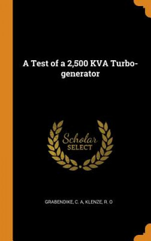 Könyv Test of a 2,500 Kva Turbo-Generator C A Grabendike