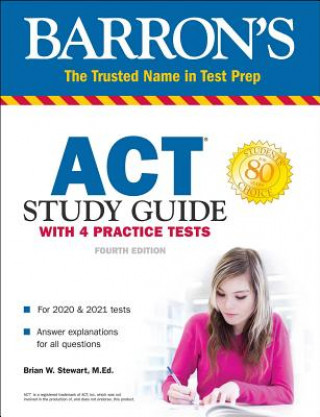 Livre ACT Study Guide with 4 Practice Tests Brian Stewart