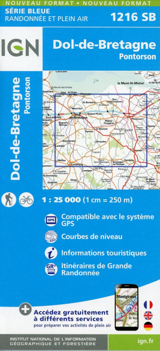 Tiskani izdelki Pontorson.Dol-de-Bretagne.Pontorson 1:25 000 