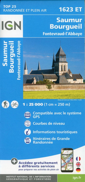 Printed items Saumur.Bourgueil.Fontevraud-l'Abbaye 1:25 000 