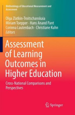 Livre Assessment of Learning Outcomes in Higher Education Olga Zlatkin-Troitschanskaia