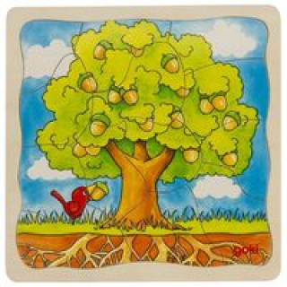 Game/Toy Vývojové dřevěné puzzle Strom 