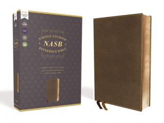 Kniha Nasb, Single-Column Reference Bible, Leathersoft, Brown, 1995 Text, Comfort Print Zondervan