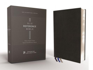 Könyv Niv, Reference Bible, Deluxe Single-Column, Premium Leather, Goatskin, Black, Premier Collection, Comfort Print Zondervan
