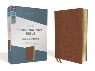 Kniha Niv, Personal Size Bible, Large Print, Leathersoft, Brown, Red Letter Edition, Comfort Print Zondervan