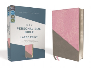 Könyv Niv, Personal Size Bible, Large Print, Leathersoft, Pink/Gray, Red Letter Edition, Comfort Print Zondervan
