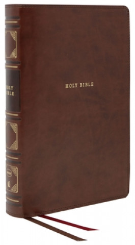 Knjiga Nkjv, Reference Bible, Classic Verse-By-Verse, Center-Column, Leathersoft, Brown, Red Letter Edition, Comfort Print Thomas Nelson