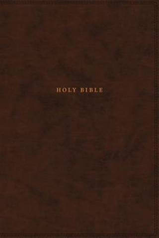 Kniha Nkjv, Reference Bible, Classic Verse-By-Verse, Center-Column, Leathersoft, Brown, Indexed, Red Letter Edition, Comfort Print Thomas Nelson