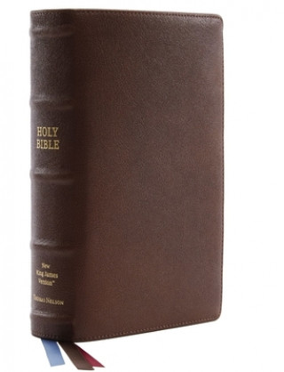 Knjiga Nkjv, Single-Column Reference Bible, Premium Goatskin Leather, Brown, Premier Collection, Comfort Print Thomas Nelson