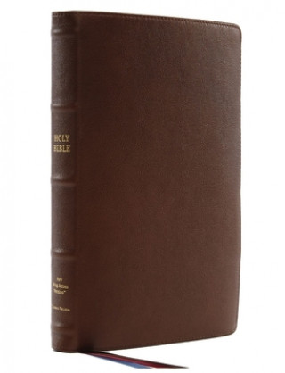 Book Nkjv, Thinline Reference Bible, Large Print, Premium Goatskin Leather, Brown, Premier Collection, Comfort Print Thomas Nelson