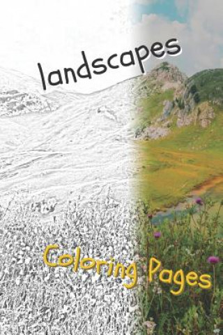 Könyv Landscape Coloring Pages: Beautiful Landscapes Coloring Pages, Book, Sheets, Drawings Coloring Pages