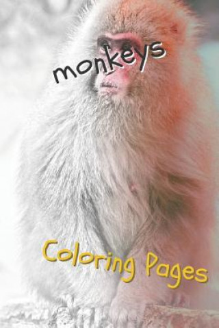 Könyv Monkeys Coloring Pages: Beautiful Coloring Pages for Adults Relaxation Coloring Pages