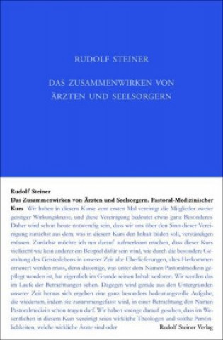 Carte Das Zusammenwirken von Ärzten und Seelsorgern Rudolf Steiner