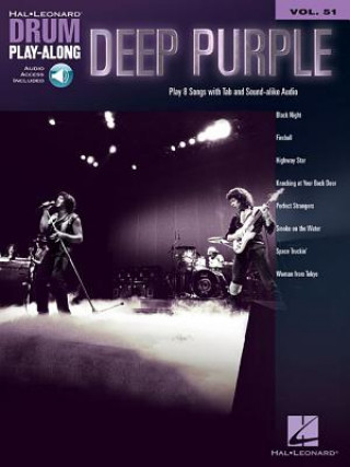 Kniha DEEP PURPLE DRUM PLAYALONG VOLUME 51 Deep Purple