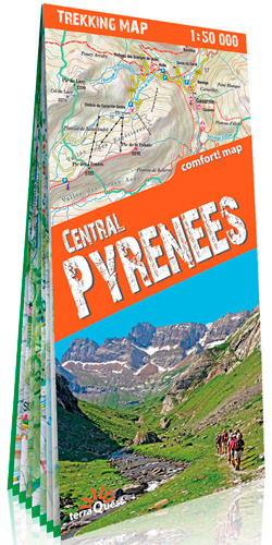 Tiskovina terraQuest Trekking Map Pyrenees Central Part terraQuest