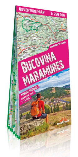 Tiskovina terraQuest Adventure Map Bucovina & Maramures terraQuest