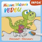 Kniha Malování/Maľovanie vodou Dinosauři/Dinosaury 